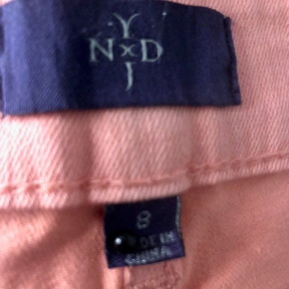 NYDJ Ankle Jeans Coral Size 8. - Picture 4 of 7